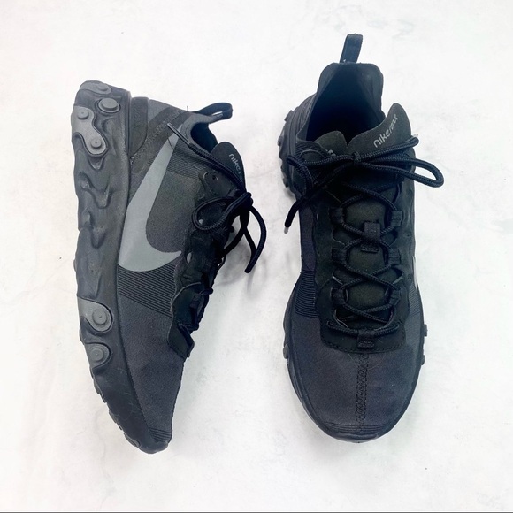 [Nike] Black React Element 55 Sneakers - Picture 7 of 10